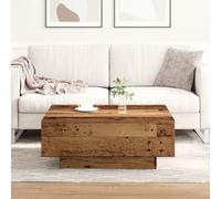 Table Basse Vidaxl En Vieux Bois 80x80x31 Cm En Bois D'ingénierie