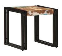 Table basse vidaXL Multicolore 40x50x38 cm en bois massif de récupération