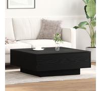 vidaXL Table basse Chêne noir 80 x 80 x 31 cm Bois composite