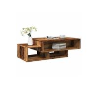vidaXL Table basse Vieux bois 856670 – 105x55x32 cm, bois d'ingénierie, table d'appoint