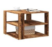 vidaXL Table basse Vieux bois 58x58x40 cm Bois d'ingénierie Marron
