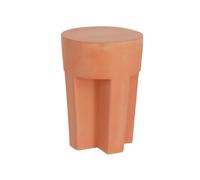 Table basse Vilena en terre cuite Ø 33 cm
