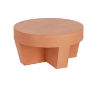 Table basse Vilena en terre cuite Ø 60 cm