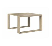 Table Basse - VIVALDI - Madera - Chêne Sonoma - Pieds en métal noir - 67 cm