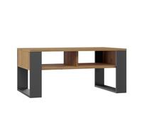 Table Basse - VIVALDI - Modern III - Chêne Artisan Anthracite - Rectangulaire - Design Contemporain