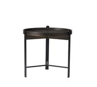 Table Basse Warm Nordic Compose Ø50 Chêne Fumé/ Noir