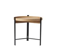Table Basse Warm Nordic Compose Ø50 Chêne/ Noir
