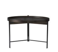 Table Basse Warm Nordic Compose Ø70 Chêne Fumé/ Noir