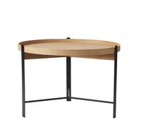 Table Basse Warm Nordic Compose Ø70 Chêne/ Noir