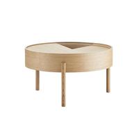 Table Basse Woud Arc en Chêne Huilé Ø66