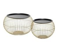 Table basse x2 métal doré Alya Atmosphera Or G