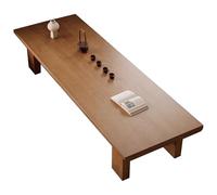 Table Basse Zen en Bois pour La Cérémonie du Thé Table Basse en Bois Table Basse Au Sol pour Le Salon Table Basse Japonaise pour La Maison(140x60x35cm)