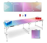 Table Beer Pong Stagecaptain Club, Table Pliante très Stable en Aluminium