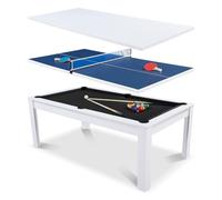 Table Billard 3 en 1 Convertible 7FT en Table à Manger et Tennis de Table