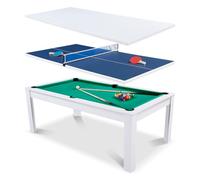 Table Billard 3 en 1 Convertible 7FT en Table à Manger et Tennis de Table