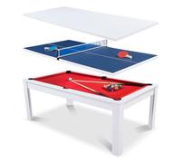 Table Billard Convertible 7FT en Table à Manger Multi Jeux Adulte