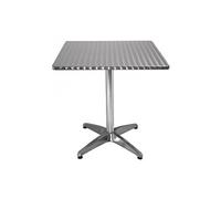 Table bistro carrée - BOLERO - 700 mm - Acier inoxydable - Résistant aux intempéries - Faible entretien