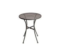 Table de bistrot ronde en acier gris avec motifs de 600 mm