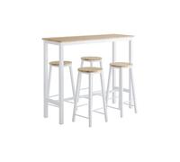 Table Bistrot avec Tabourets Mange-debout pour Intérieur et Extérieur OGT22-WN