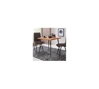 Table bistrot carrée 80x76 cm en acacia massif et fer