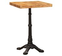 Table bistrot en bois de mangue - vidaXL - Marron - 50x50x76 cm - Style industriel - Bois de mangue massif