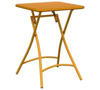 Table De Jardin Pliable Vidaxl Jaune Moutarde 55x55x73 Cm Acier