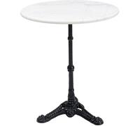 Table Bistrot ronde 60cm marbre blanc Kare Design