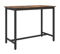 table Bois d'ingénierie et acier de travail Bureau moderne salon vidaXL vidaXL