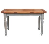 Table Bureau En Bois Massif 160x90x80 Country Country Grise Robuste