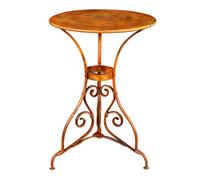 Table Bureau En Fer Forgé Rouge 77x56x56 Design Intérieurs Solide Biscottini