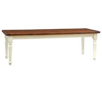 Table Bureau Extensible Pays Bois Massif Blanc Noyer 250x100 Extérieur