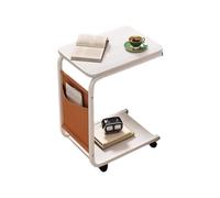 Table C moderne - Terminal de formulaire crocheté, étagère auxiliaire équipée de ricin | Table d'appoint de changement de pont double pour assises, salles d'utilisation de la pièce augmentée, chambres