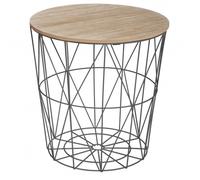 Table café déco métal Kumi Atmosphera - Noir