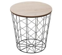 Table café déco métal Kumi ""Pop"" Atmosphera - Noir