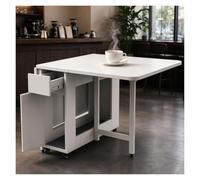 Table Camping Pliante Avec 4 Chaises À Dossier Et Tiroirs De Rangement | Table À Abattants En Bois,table Pliante Cuisine Pour 6 À 8 Personnes,bureau Petit 1.4m