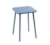 Concept Usine – Table de jardin Bergame – Carrée 2 places 50×50 cm Acier Bleu