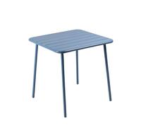 Table Carrée 4 Places 70x70cm Bleu Bergame Bleu