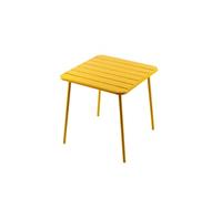 Table carrée 4 places 70x70cm jaune BERGAME