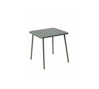 Bergame table carrée 4 places 70x70cm vert