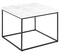 Table carrée Barossa MARBRE blanc 60x60x45cm