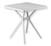 Table Carrée de Jardin en Plastique pour Extérieurs Bar Restaurant 70×70×74 cm
