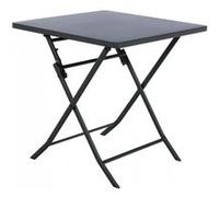 Table carrée pliante Greensboro 2p graphite Hespéride - Sans rallonge Gris G