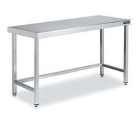 Table Centrale en Inox avec renforts Profondeur 600mm