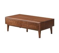 Table Centrale Moderne Meuble de Rangement léger et Luxueux for Salon, Maison Simple, Petit Appartement, Table Basse en Bois Massif, Table d'appoint for Chambre à Coucher Table de Bout Basse(120cm)