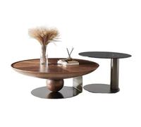 Table Centrale Moderne Table Basse Ronde en Forme de Soucoupe Volante, Style Moderne et Simple, idéale for Un Salon, Une Maison ou Un Petit Espace Table de Bout Basse(90cm)