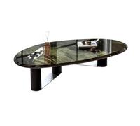 Table Centrale Moderne Table Basse Simple en marbre for Salon, Maison, Art, Petit Appartement, Table Ovale Table de Bout Basse