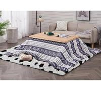 Table Chauffante Kotatsu Table De Poêle Jaese Table De Chauffage Kotatsu Table De Tatami Maison Baie Vitrée Table Basse Table Chauffante, A, 120x80x45cm