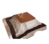 Table Chauffante Kotatsus Bois Massif Table Kotatsus avec Radiateur, Couverture en Flanelle et Tapis de Sol Tables Basse Trois Coloris de Plateau Disponibles pour Salon ou Chambre(A,80x80x45cm)