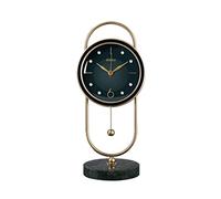 Table Clock Modern Light Luxury Mute Desktop Clock Pendulum Desktop Simple Living Room Clock Ornaments Desk Clock Shelf Clock