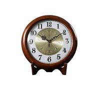 Table Clock Retro Silent Desk Clock Home Fashion Atmosphere Decoration Clock Living Room Desktop Pendulum Desktop Light Luxury Clock Shelf Clock